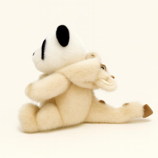 Panda Plush Toy Doll Chinese Zodiac Dragon Costume Style