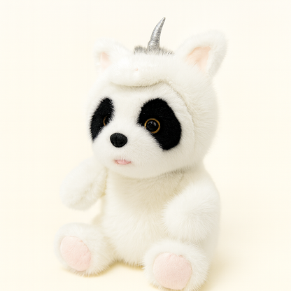 Panda Plush Toy Doll Chinese Zodiac Horse Costume Style
