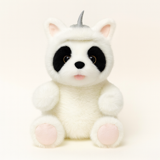 Panda Plush Toy Doll Chinese Zodiac Horse Costume Style