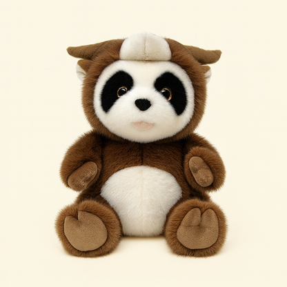 Panda Plush Toy Doll Chinese Zodiac Ox Costume Style
