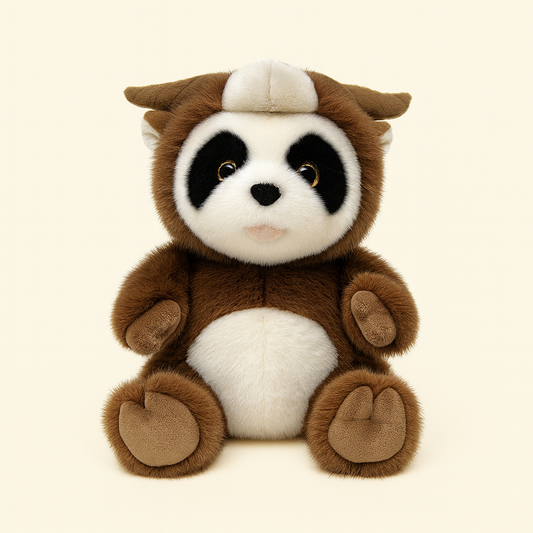 Panda Plush Toy Doll Chinese Zodiac Ox Costume Style