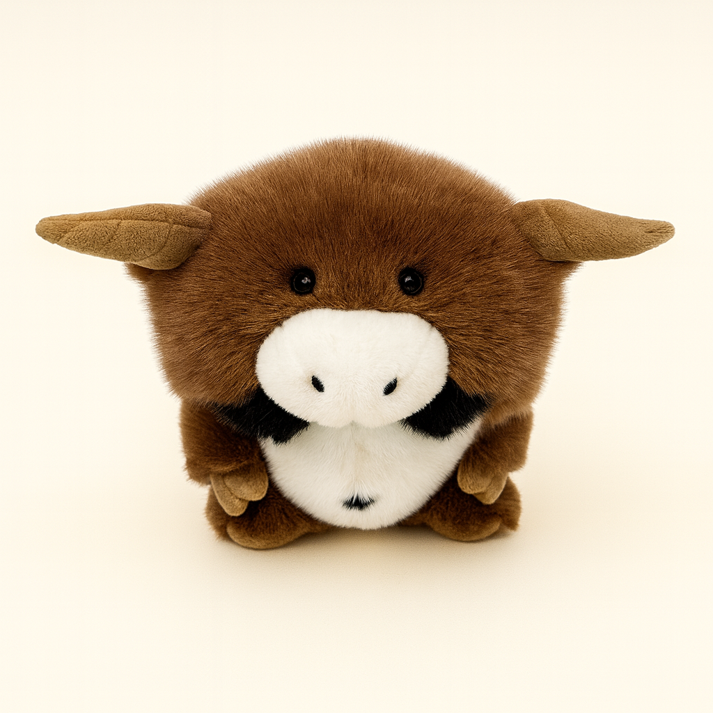 Panda Plush Toy Doll Chinese Zodiac Ox Costume Style