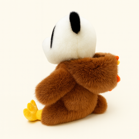 Panda Plush Toy Doll Chinese Zodiac Rooster Costume Style