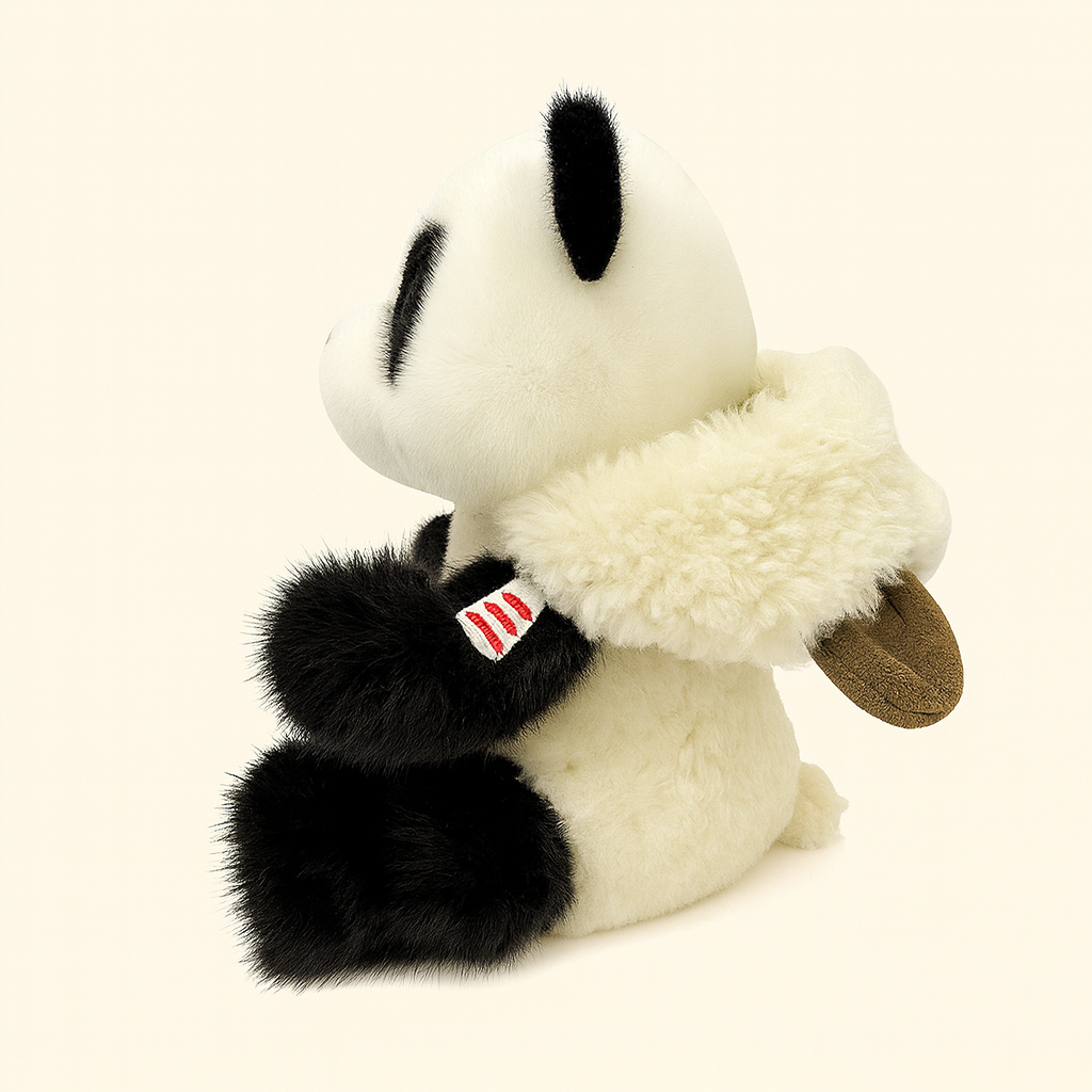 Panda Plush Toy Doll Chinese Zodiac Sheep Costume Style