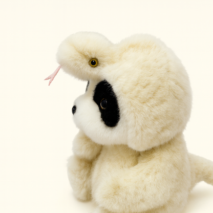 Panda Plush Toy Doll Chinese Zodiac Snake Costume Style