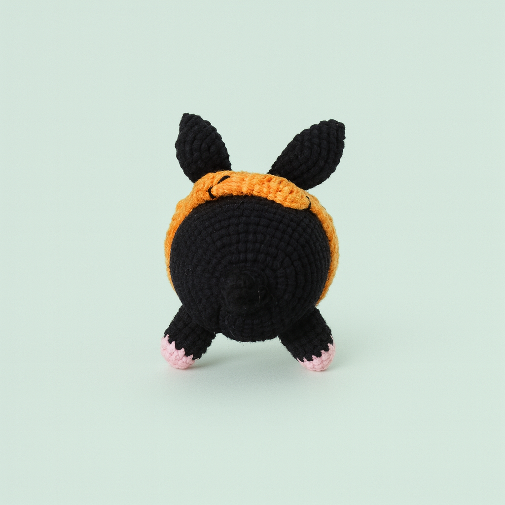Finished Handmade Crochet Pig Plush Toy Doll