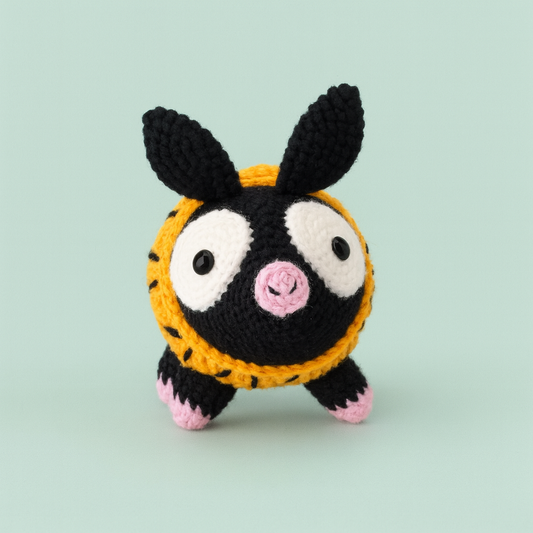 Finished Handmade Crochet Pig Plush Toy Doll