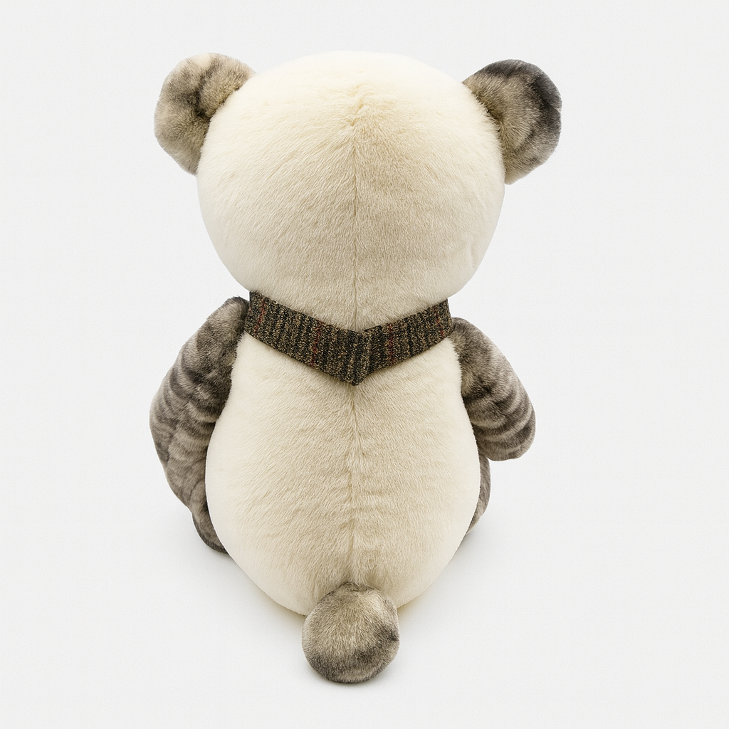 Plaid Bow Tie Bear Plush Toy