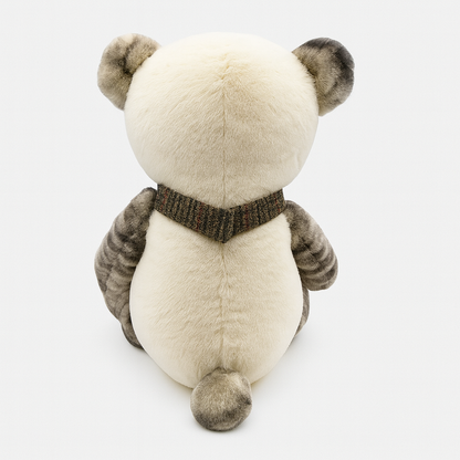 Plaid Bow Tie Bear Plush Toy