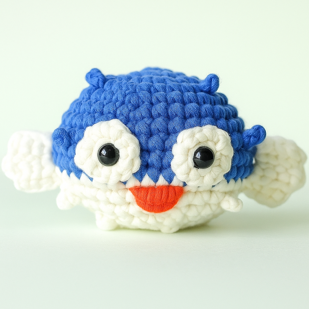 DIY Puffer Fish Doll Crochet Kit