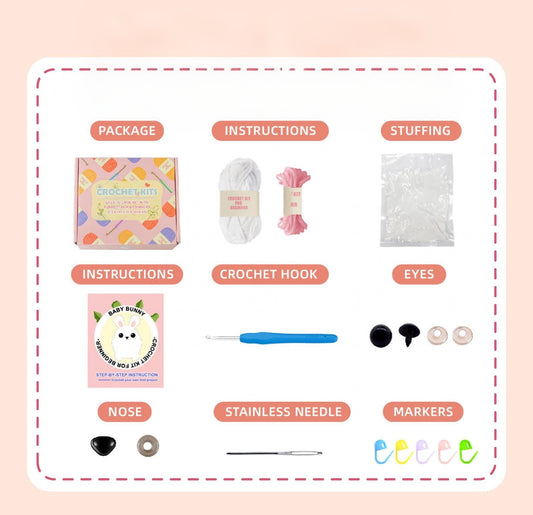 DIY Rabbit Doll Crochet Kit