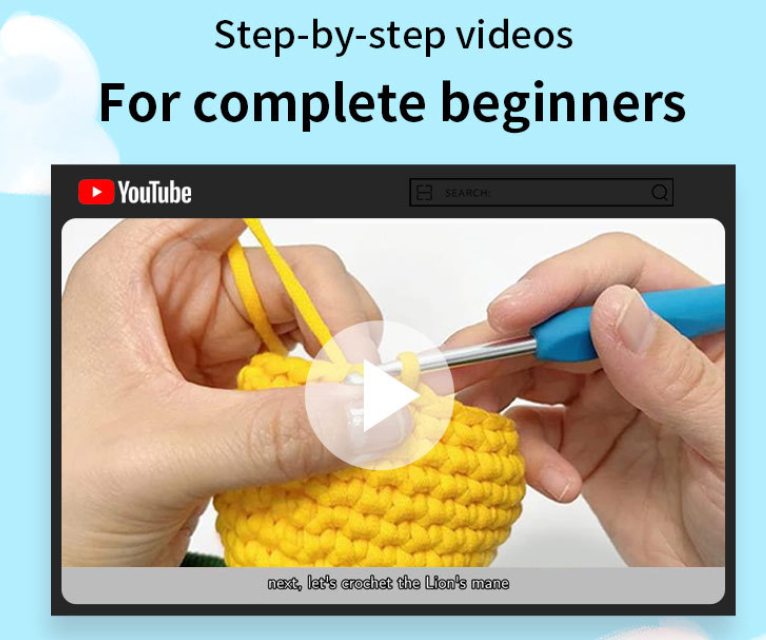 DIY Blue Penguin Doll Crochet Kit