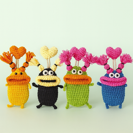 DIY Sausage Mouth Key Bag Crochet Kit