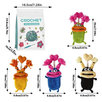 DIY Sausage Mouth Key Bag Crochet Kit