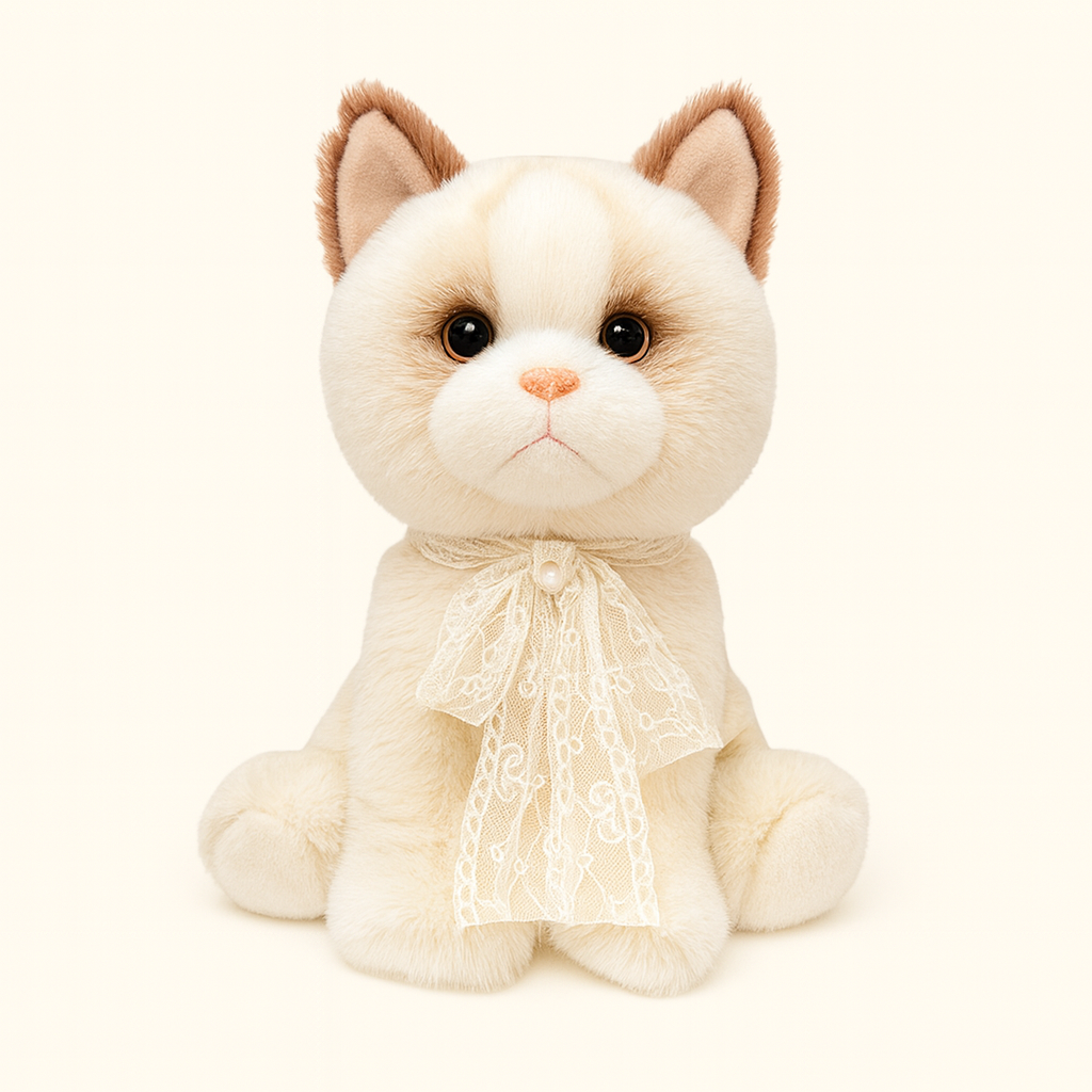 Healing cute pet elegant cat plush toy doll