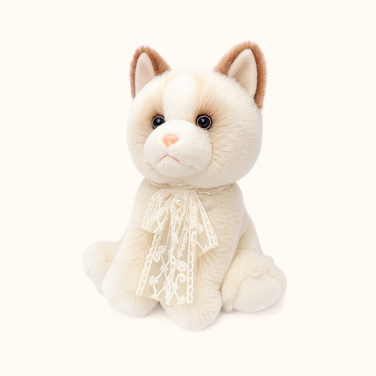 Healing cute pet elegant cat plush toy doll