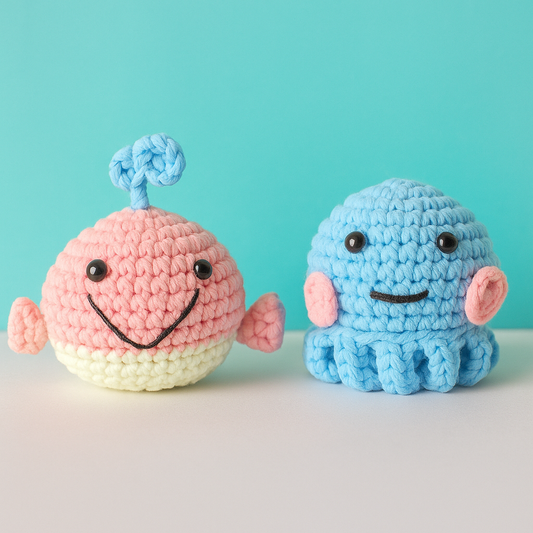 DIY Whales Octopus Doll Crochet Kit